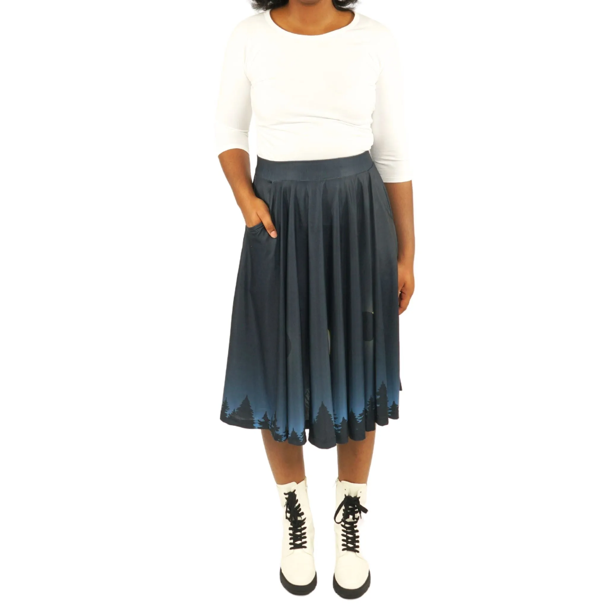 Solar Eclipse Twirl Skirt[FINAL SALE]