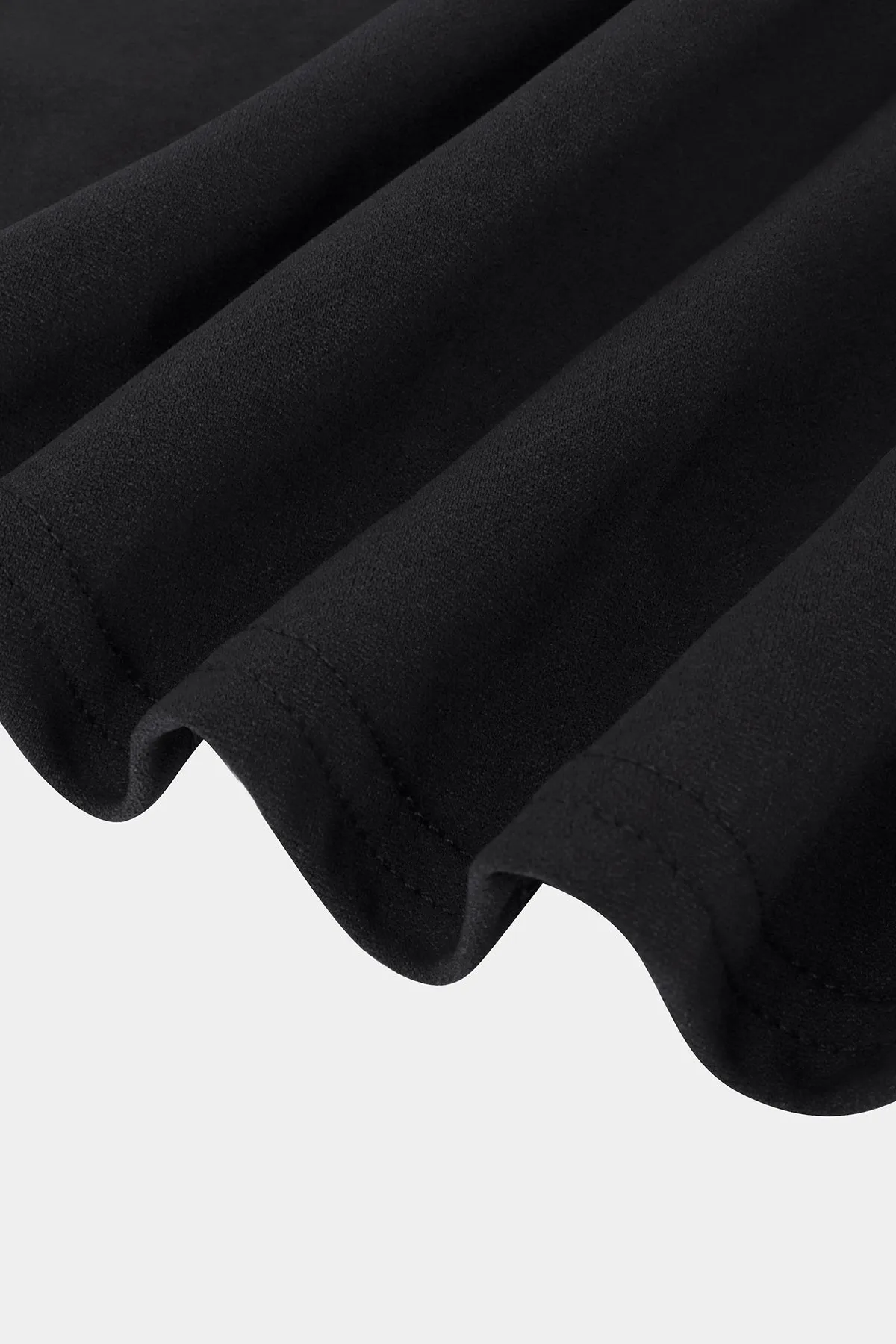 Solid Drawstring Elasticated Waist Midi Skirt