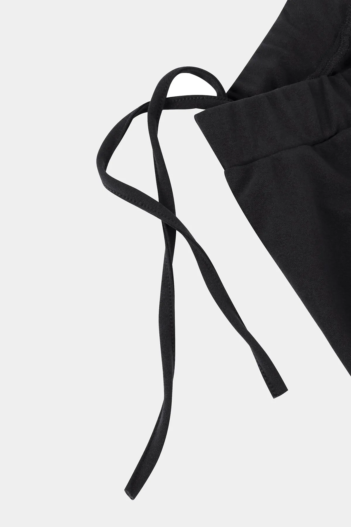 Solid Drawstring Elasticated Waist Midi Skirt