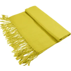 Solid Mustard Pashmina Scarves