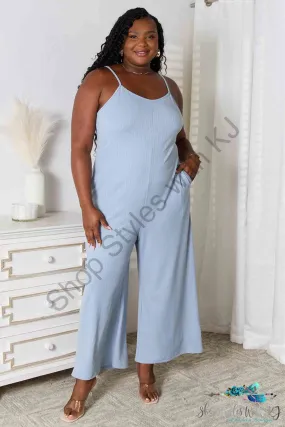 Spaghetti Strap V-Neck Jumpsuit
