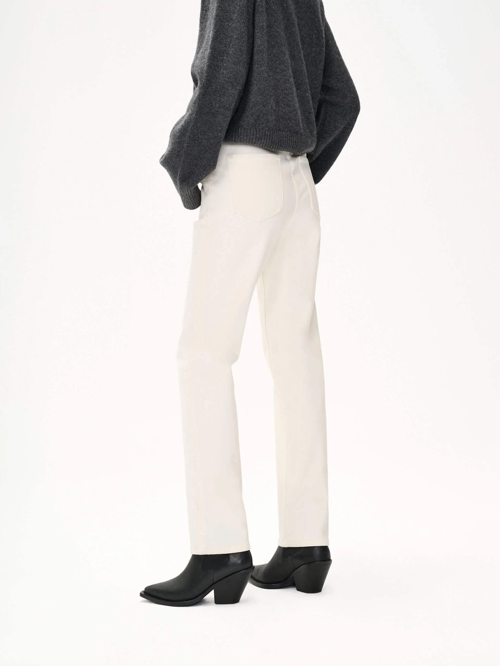 Straight Mid Waist Jeans