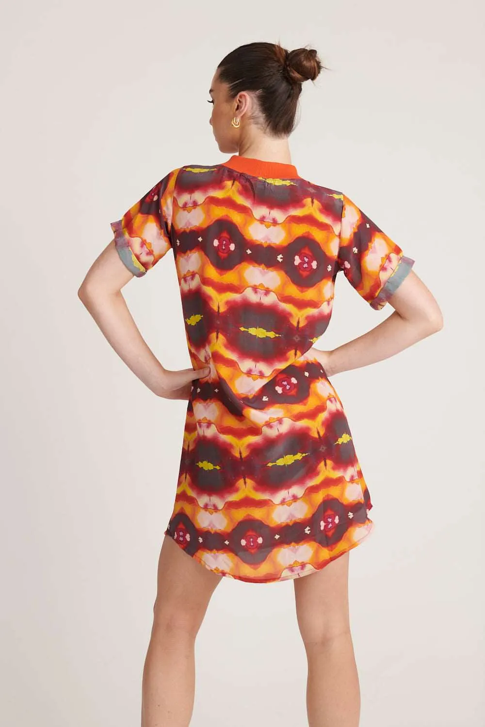 Sunset Silky Shift Dress