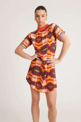 Sunset Silky Shift Dress