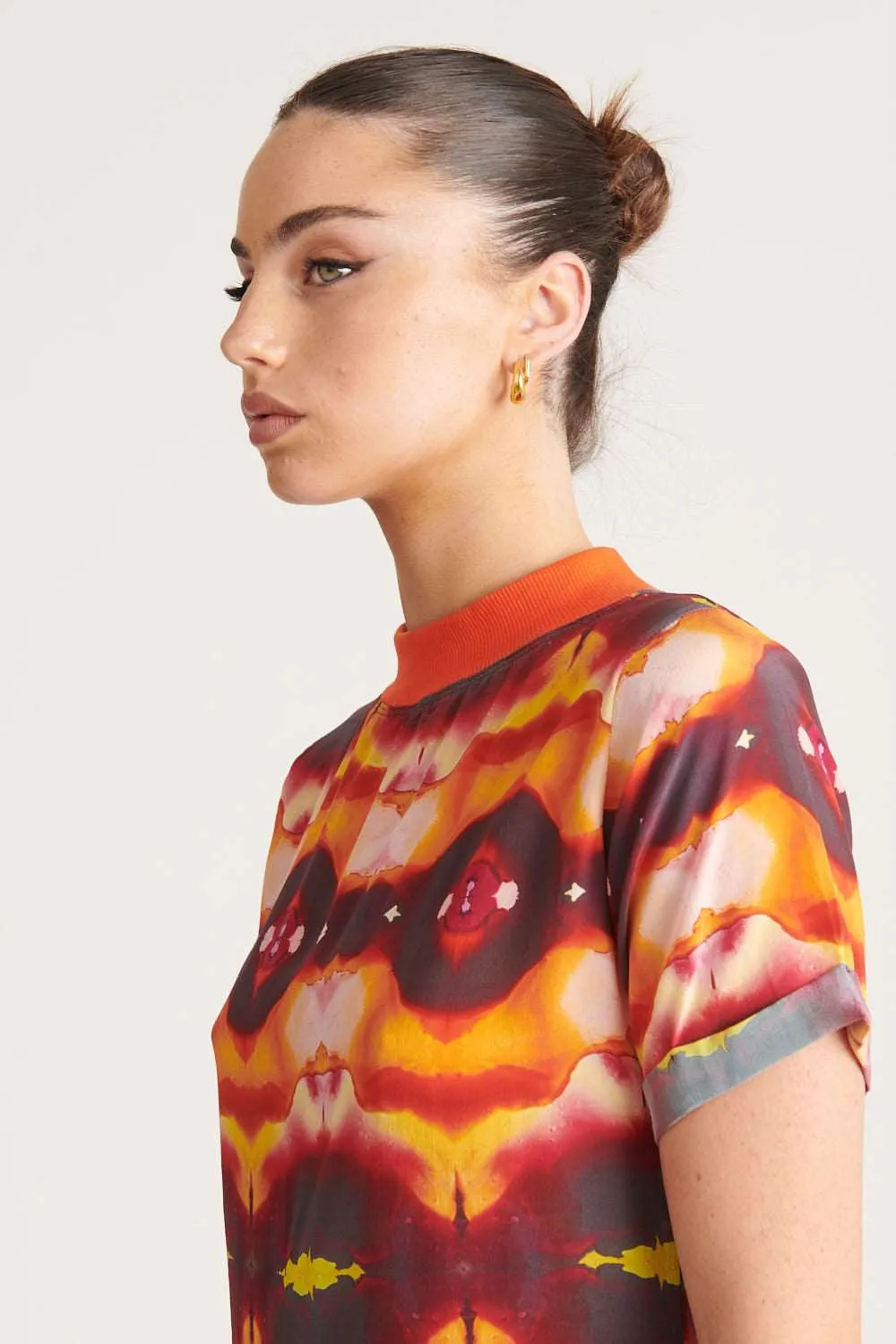 Sunset Silky Shift Dress
