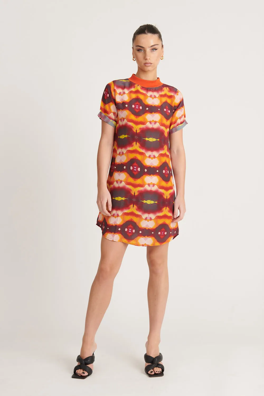 Sunset Silky Shift Dress