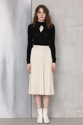 Sylphide | Reine Black Cut Out Wool Sweater
