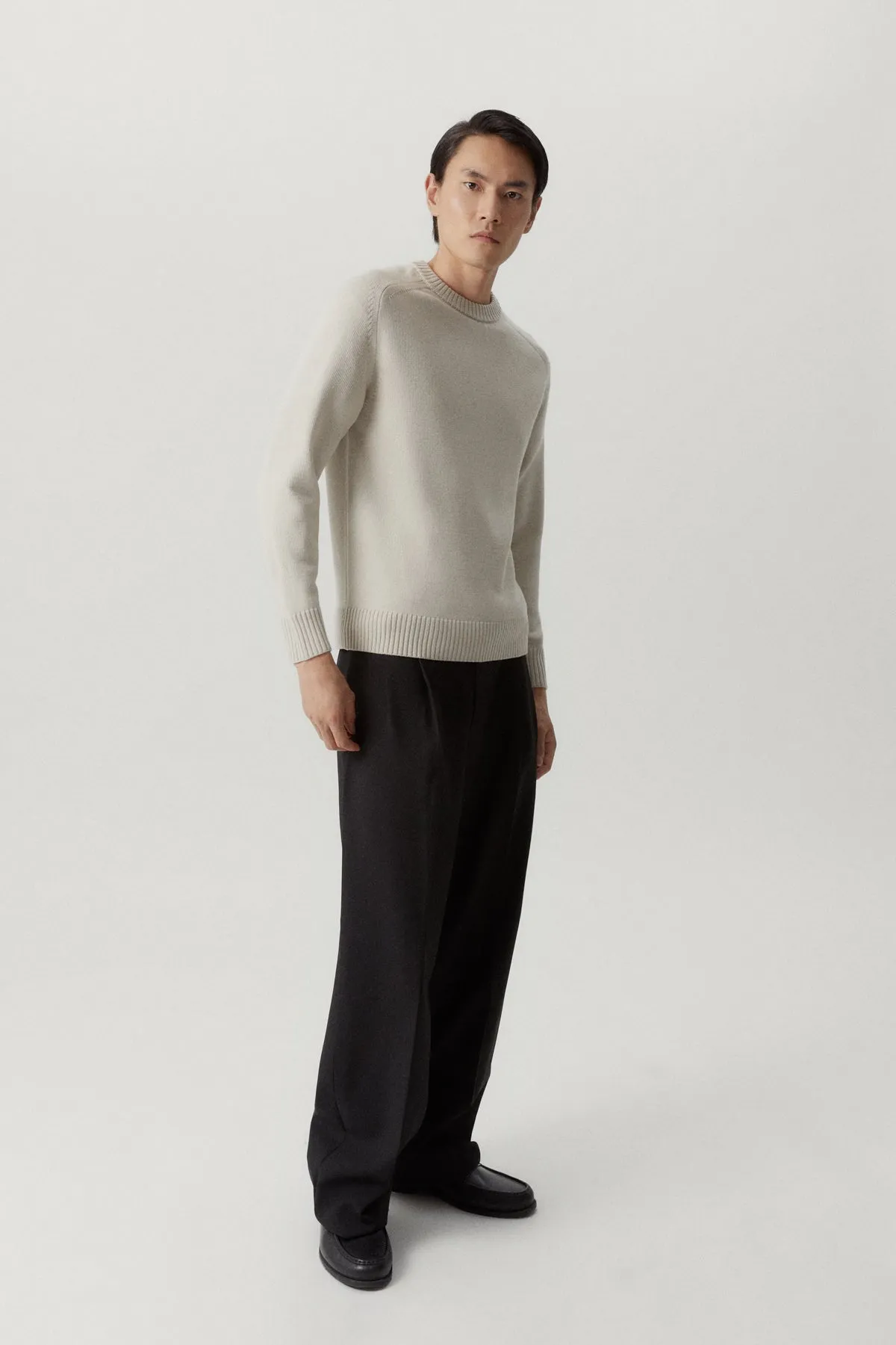 The Merino Wool Saddle Shoulder Sweater