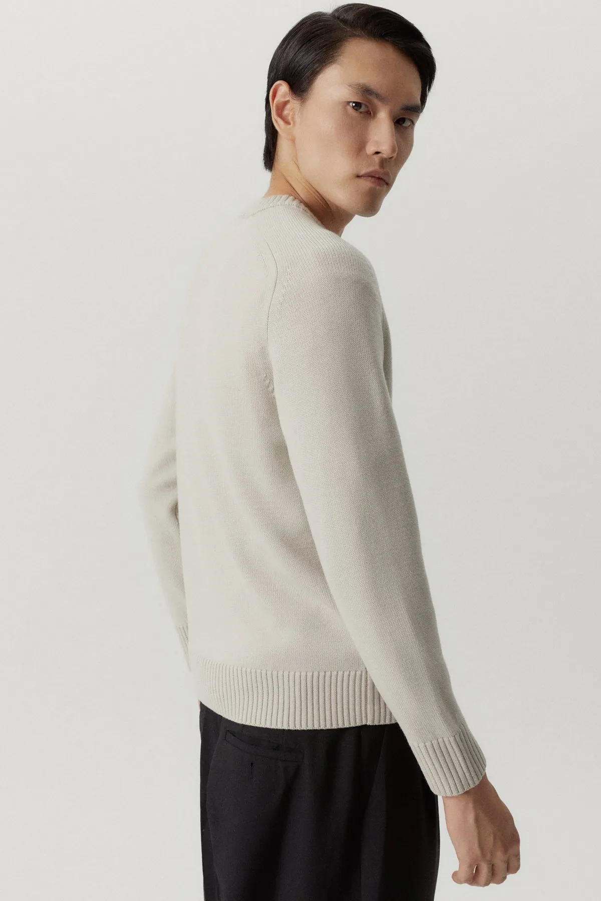 The Merino Wool Saddle Shoulder Sweater