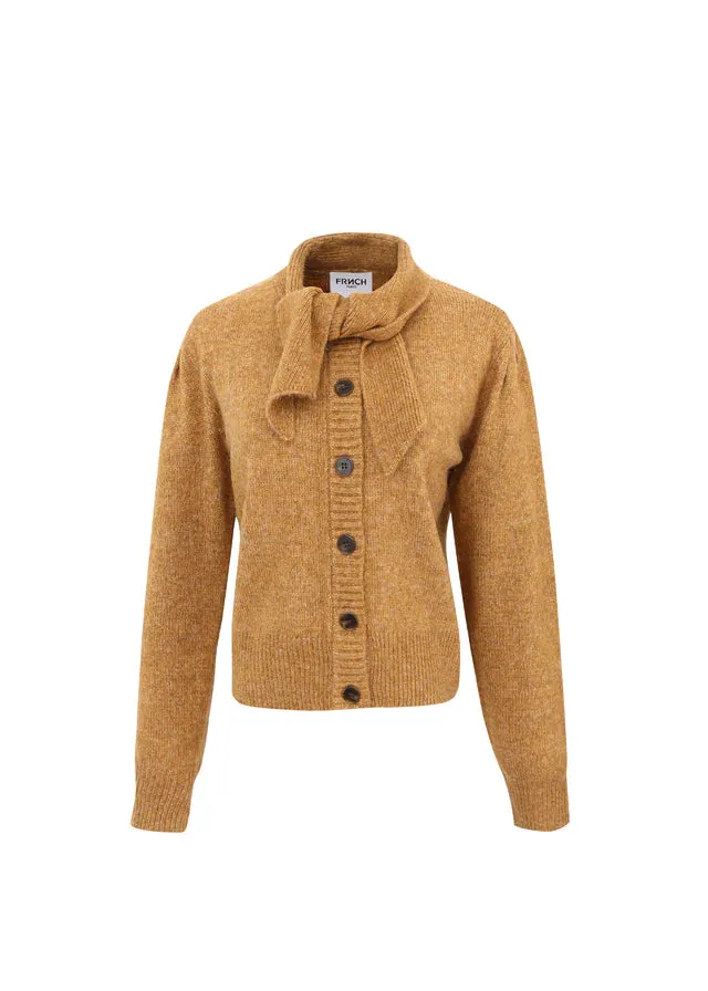 The Perline Tie Neck Cardigan by FRNCH