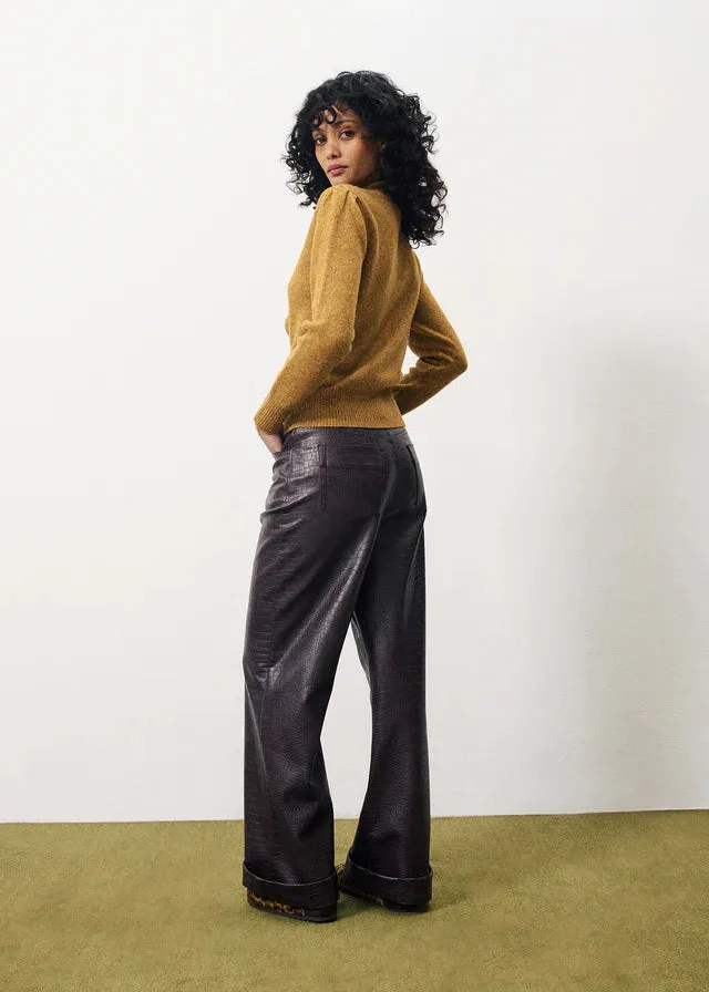 The Perline Tie Neck Cardigan by FRNCH