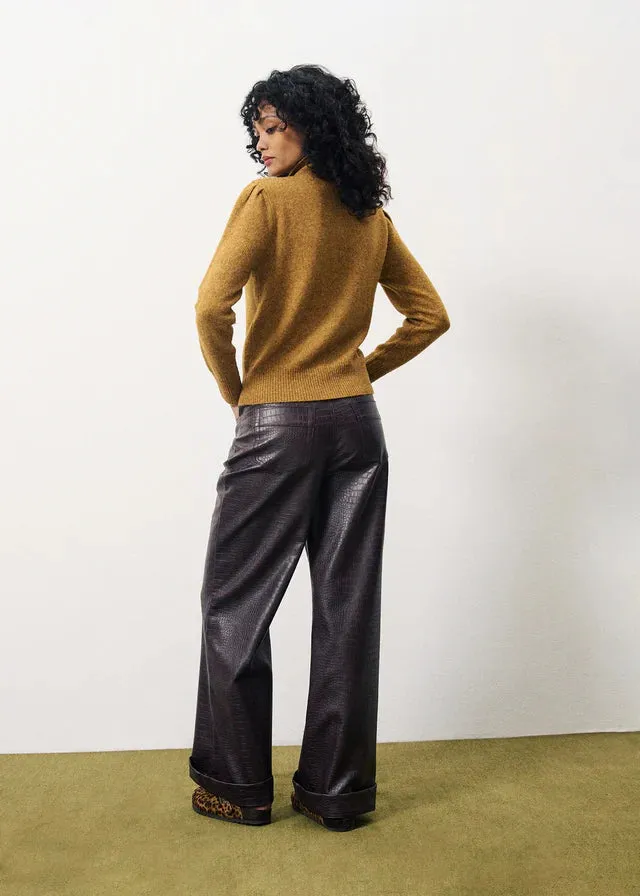 The Perline Tie Neck Cardigan by FRNCH