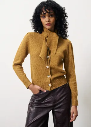 The Perline Tie Neck Cardigan by FRNCH