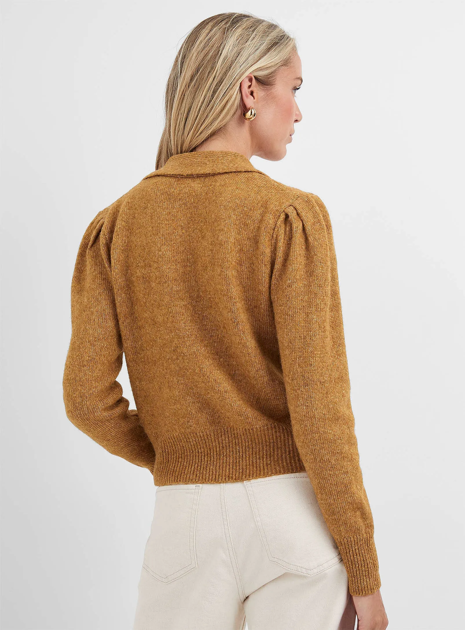 The Perline Tie Neck Cardigan by FRNCH