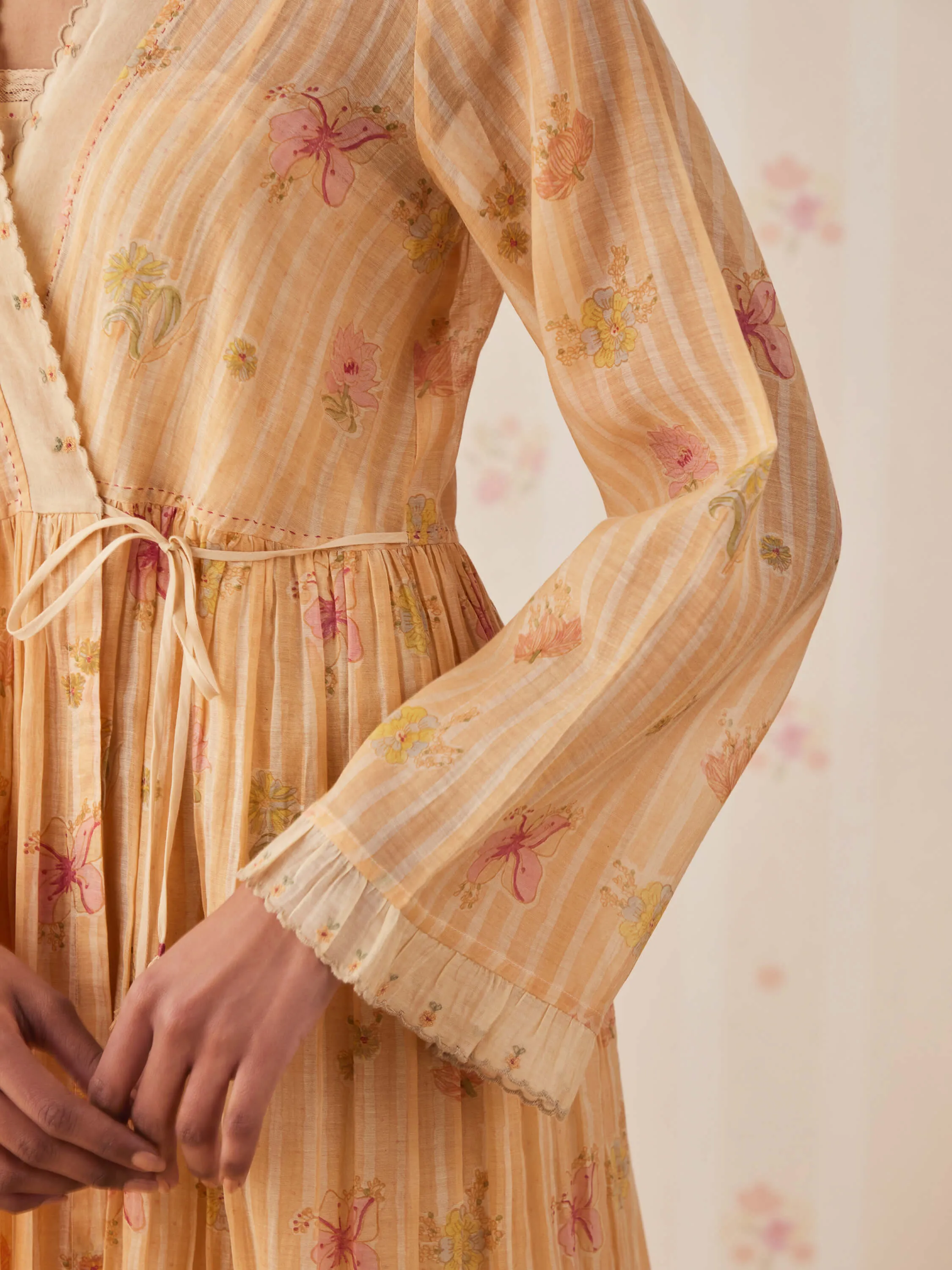 Twin Ray Wrap Maxi Dress