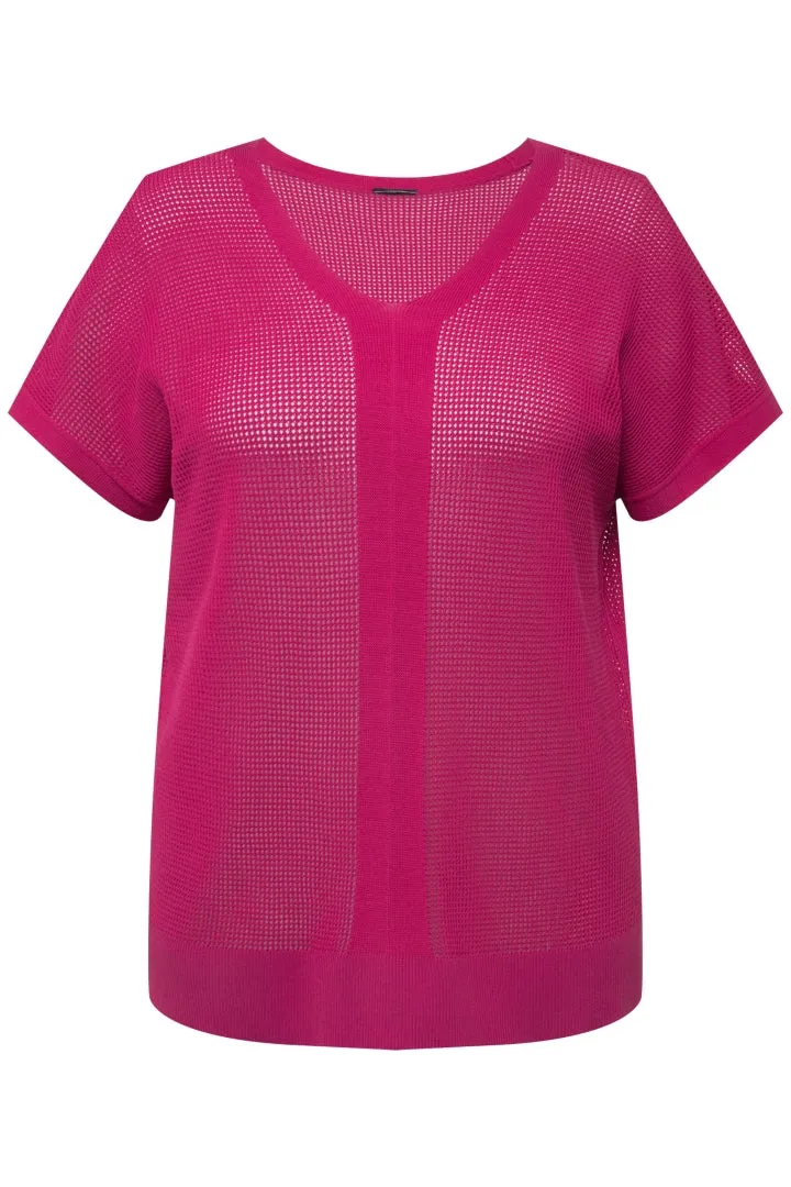 Ulla Popken Waffle Knit Sweater