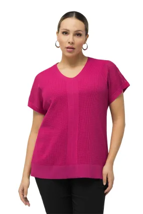 Ulla Popken Waffle Knit Sweater