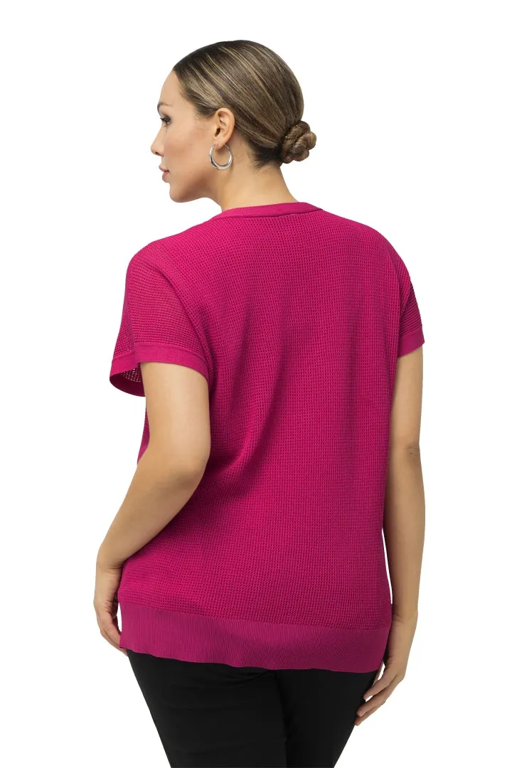 Ulla Popken Waffle Knit Sweater