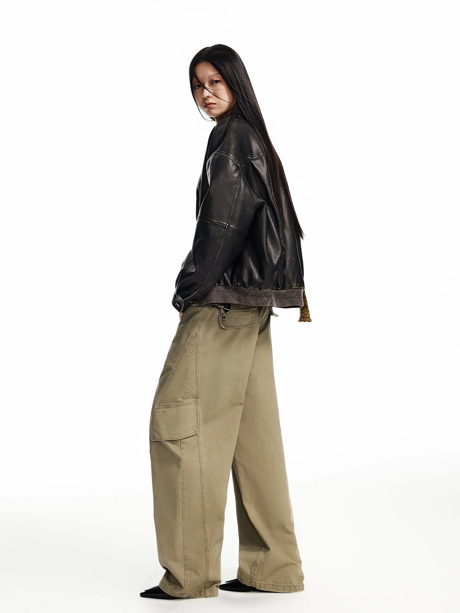 WESAME LAB KHAKI WORKWEAR CASUAL PANTS