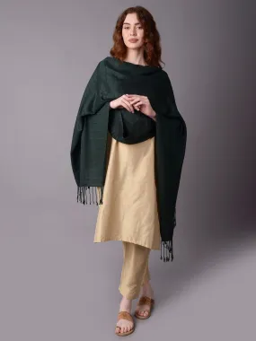 Women Green Printed Stole