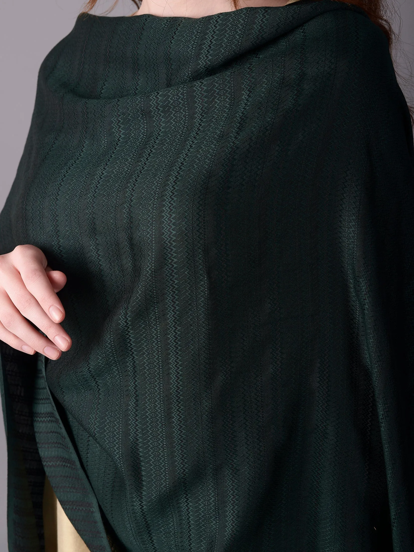 Women Green Printed Stole