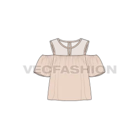 Women's Cut Out Mesh Top
