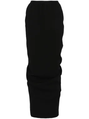 Wool Pillar Long Skirt
