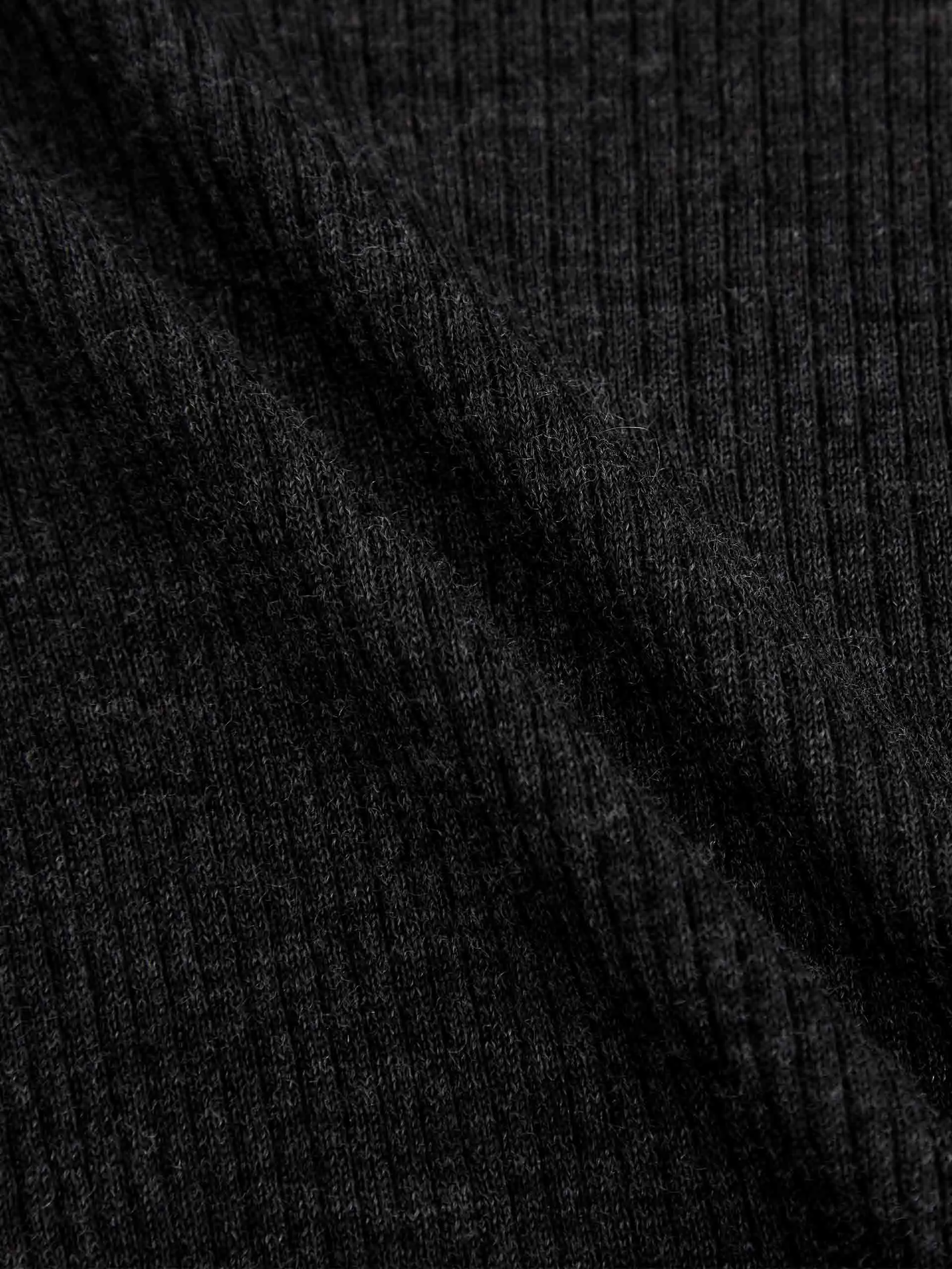 Wool Tight Fit Knit Top