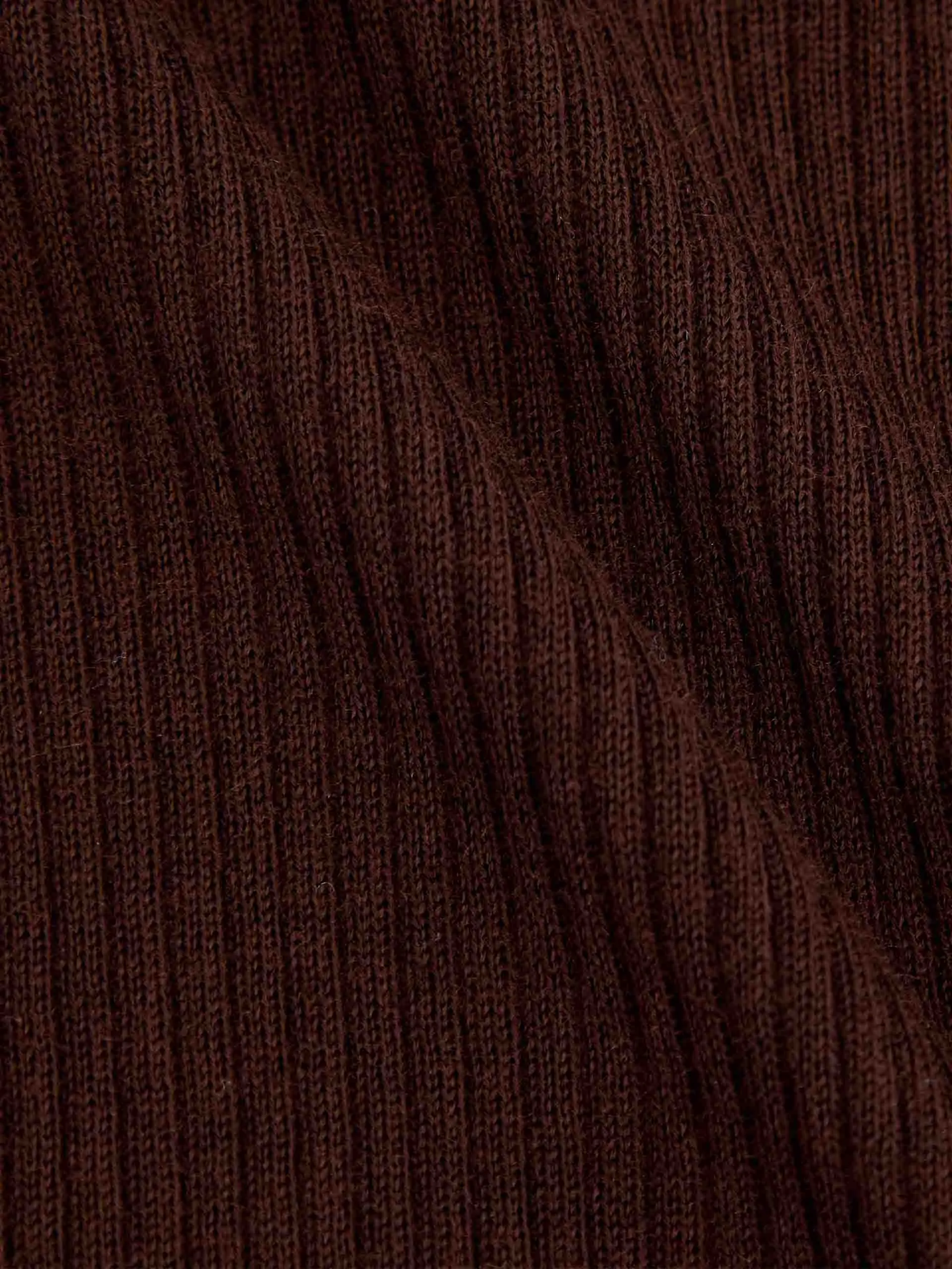Wool Tight Fit Knit Top