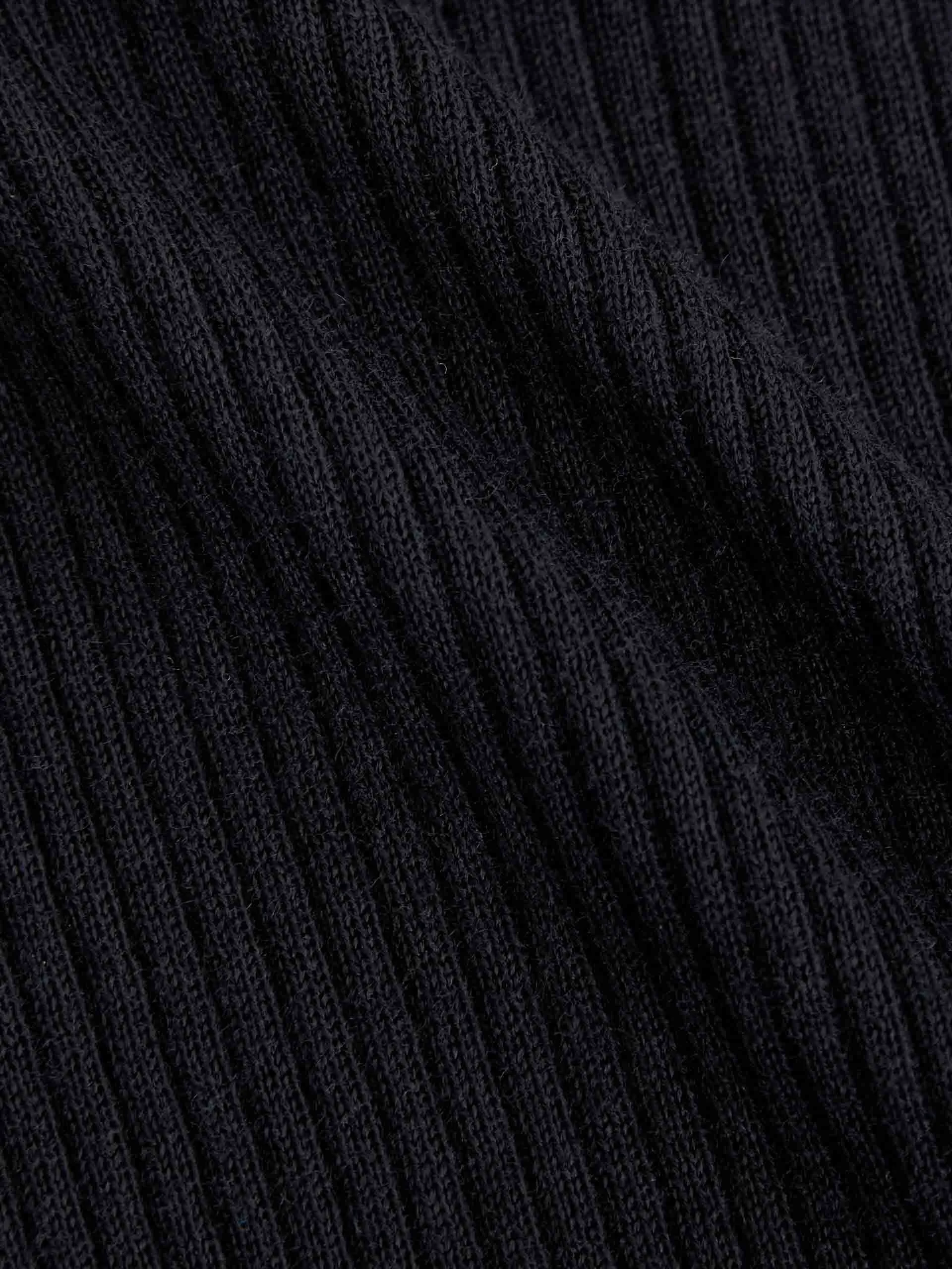 Wool Tight Fit Knit Top